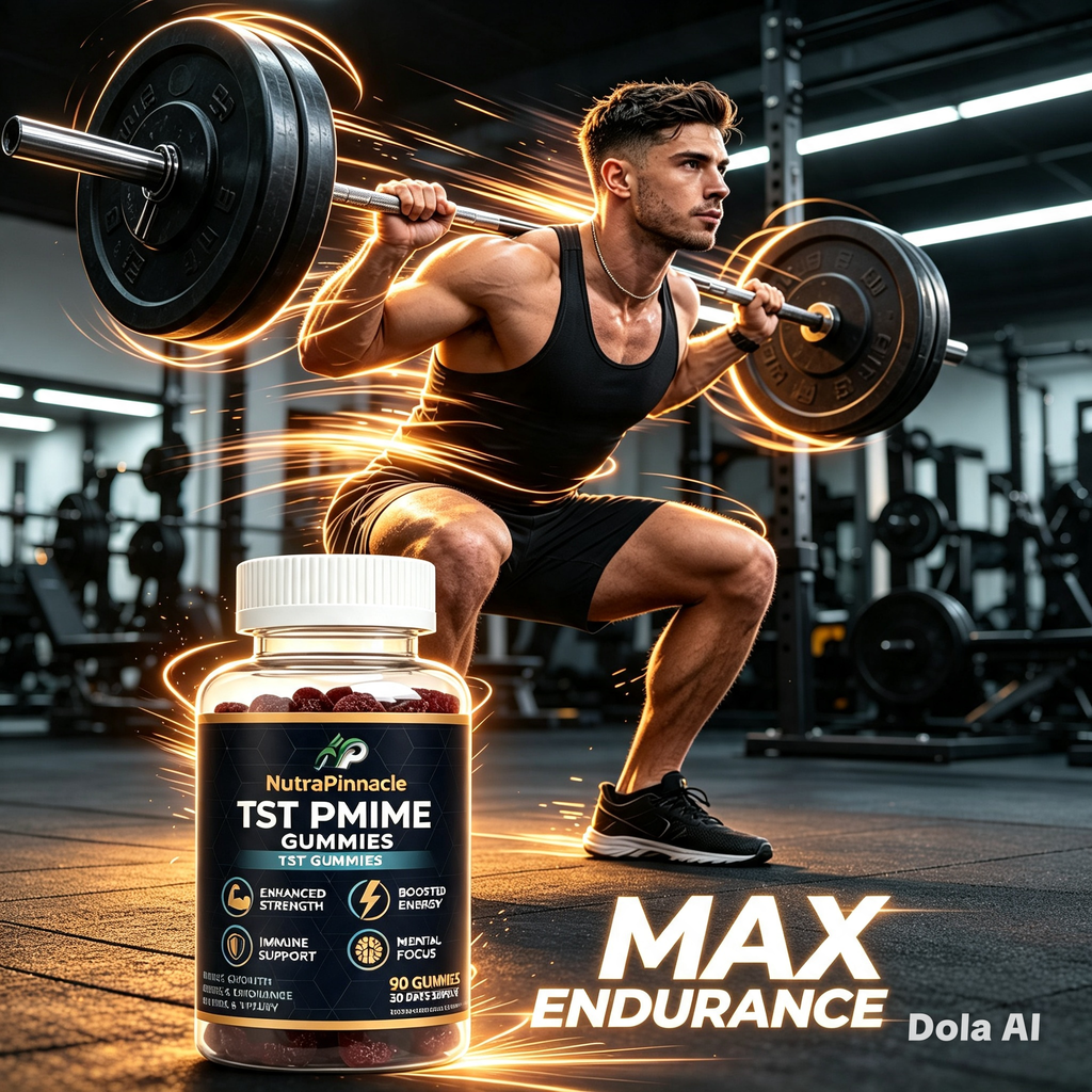 NutraPinnacle TST Prime Gummies -12,000mg Extract (7-in-1) Ashwagandha, Fenugreek, Maca, Zinc, D3, B6, B12 | Muscle Support, Vitality, Stamina & Endurance | Vegan Blackberry | 90 Gummies,30 Day Supply