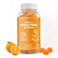 Muscle Prime Creatine Gummies – Creatine Monohydrate, L-Taurine, Vitamin D3 & B12 – Lean Muscle Growth, Performance & Recovery Support – 90 Gummies, 30 Servings-Orange Flavour